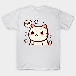 Angry Cat Saying No T-Shirt